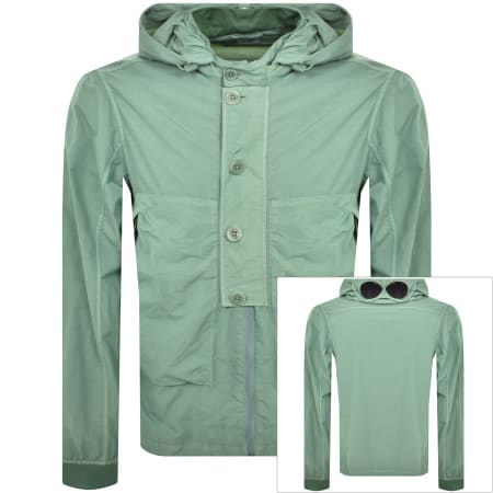 Product Image for CP Company Flatt Nylon Goggle Overshirt Green