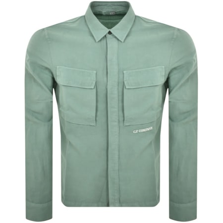 Product Image for CP Company Long Sleeve Shirt Green