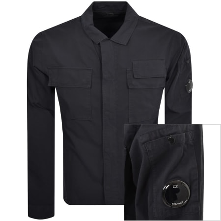 Product Image for CP Company Gabardine Overshirt Navy