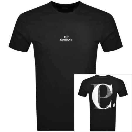 Product Image for CP Company Jersey Logo T Shirt Black