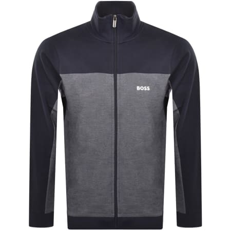 Product Image for BOSS Full Zip Tracksuit Sweatshirt Navy