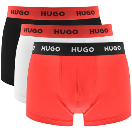 Product Image for HUGO Triple Pack Trunks Red