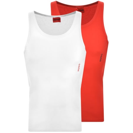 Product Image for HUGO Double Pack Vests White