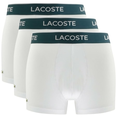 Product Image for Lacoste Underwear Triple Pack Boxer Trunks White