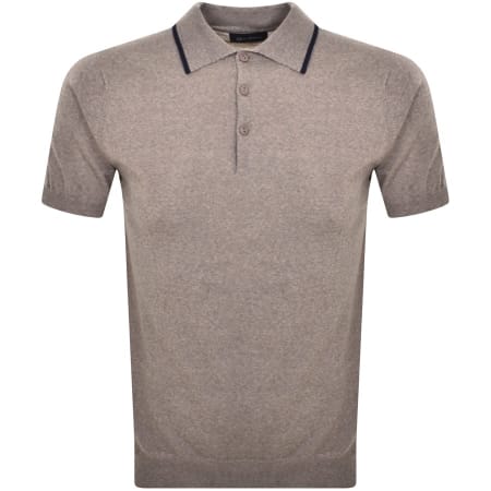 Product Image for Oliver Sweeney Covehite Knit Polo T Shirt Brown