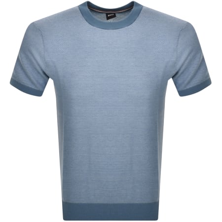 Product Image for BOSS Tantino Knit T Shirt Blue