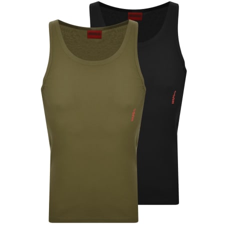 Product Image for HUGO Double Pack Vests Green