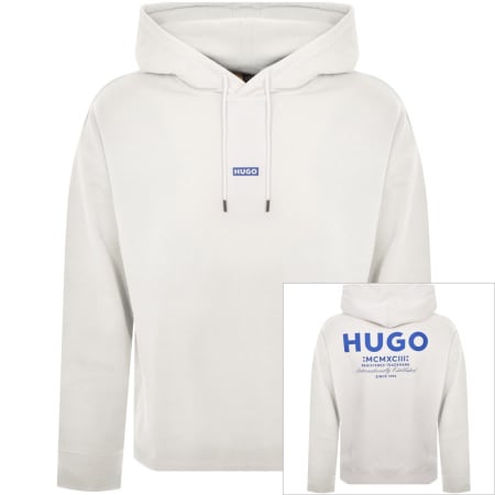 Product Image for HUGO Blue Nazardo Hoodie White