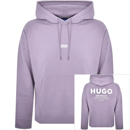 Product Image for HUGO Blue Nazardo Hoodie Purple