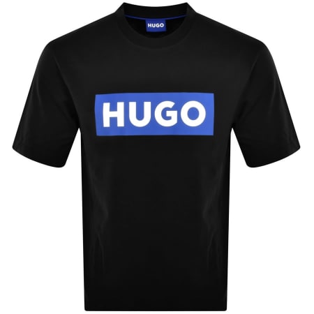 Product Image for HUGO Blue Nico Crew Neck T Shirt Black