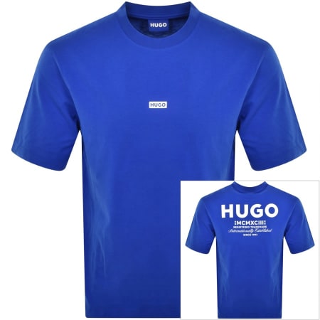 Product Image for HUGO Blue Nalono T Shirt Blue