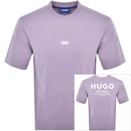 Product Image for HUGO Blue Nalono T Shirt Purple
