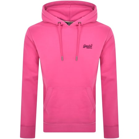Product Image for Superdry Essential Logo Hoodie Pink