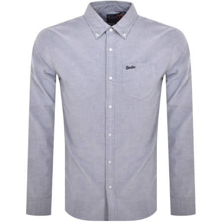 Product Image for Superdry Long Sleeve Oxford Shirt Navy