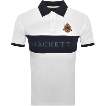 Product Image for Hackett Panel Polo T Shirt White