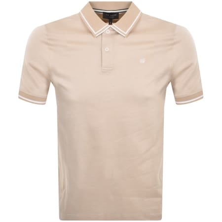 Product Image for Ted Baker Helta Slim Fit Polo T Shirt Beige