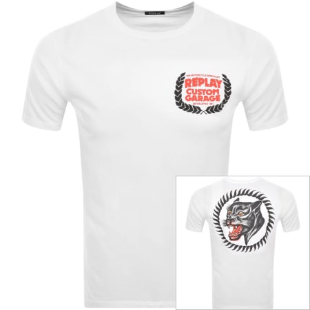 Recommended Product Image for Replay Logo T Shirt White