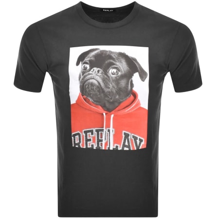Product Image for Replay Logo T Shirt Black