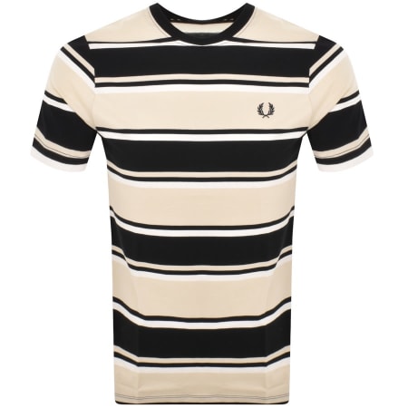 Product Image for Fred Perry Bold Stripe T Shirt Beige