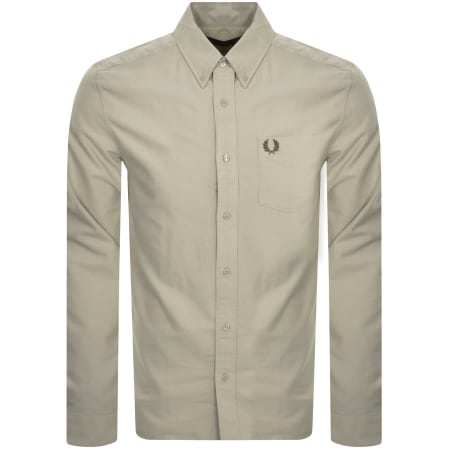 Product Image for Fred Perry Oxford Long Sleeved Shirt Grey