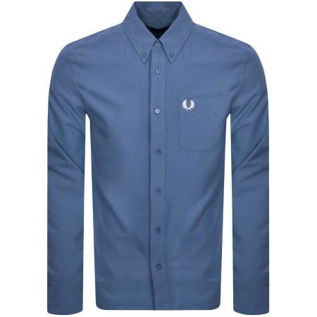 Product Image for Fred Perry Oxford Long Sleeved Shirt Blue