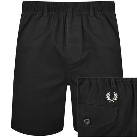 Product Image for Fred Perry Twill Tennis Shorts Black