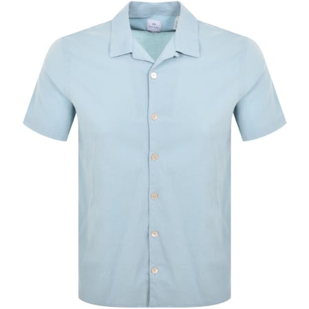 Product Image for Paul Smith Short Sleeved Regular Fit Shirt Blue