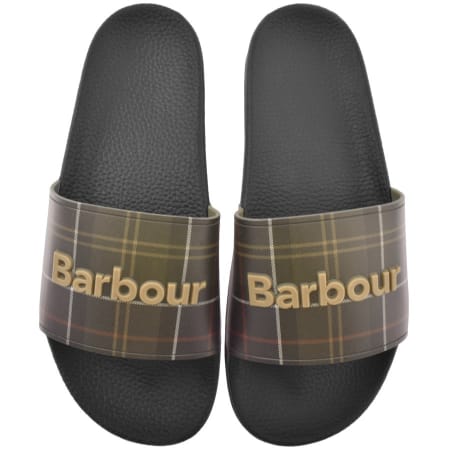 Product Image for Barbour Tartan Sliders Black