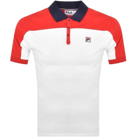 Product Image for Fila Vintage Panelled Polo T Shirt White