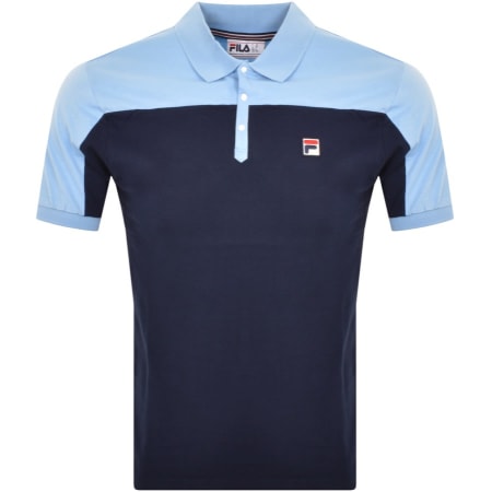 Product Image for Fila Vintage Panelled Polo T Shirt Blue