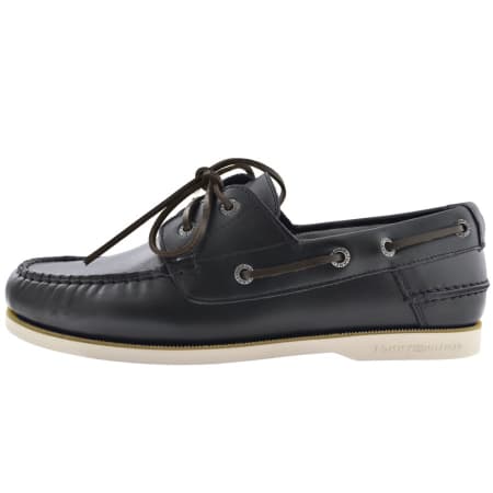Product Image for Tommy Hilfiger Core Leather Boat Shoes Navy