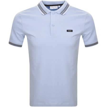 Product Image for Calvin Klein Pique Tipping Polo T Shirt Blue