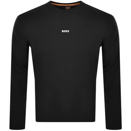 Product Image for BOSS We Small Crew Neck Sweatshirt Black