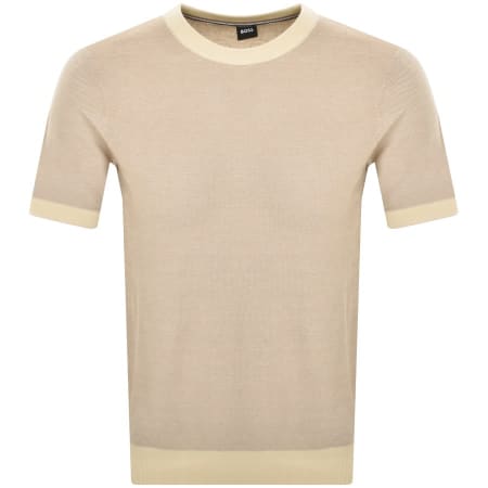 Product Image for BOSS Tantino Knit T Shirt Beige