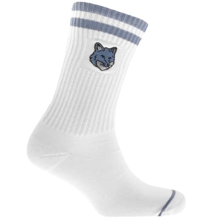 Product Image for Maison Kitsune Fox Head Socks Blue