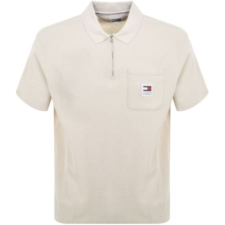 Product Image for Tommy Jeans Polo T Shirt Beige