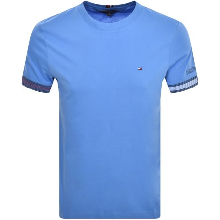Product Image for Tommy Hilfiger Flag Cuff T Shirt Blue