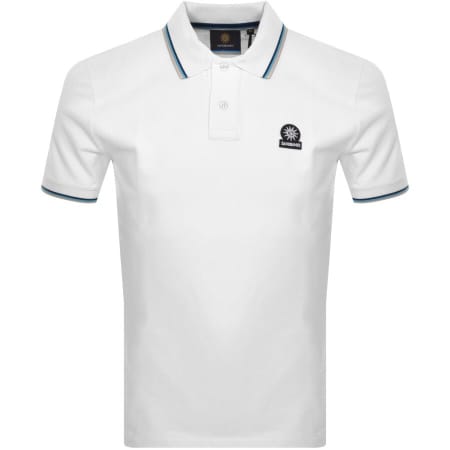 Product Image for Sandbanks Badge Logo Polo T Shirt White