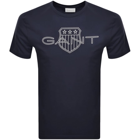 Product Image for Gant Logo T Shirt Navy