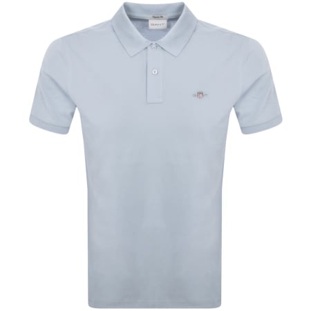 Product Image for Gant Shield Pique Polo T Shirt Blue