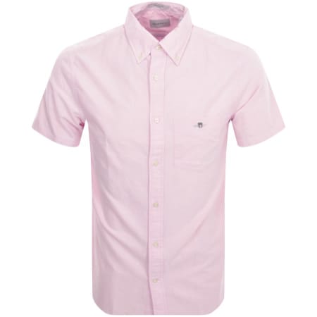 Product Image for Gant Poplin Short Sleeved Shirt Pink