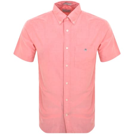 Product Image for Gant Regular Oxford Short Sleeved Shirt Pink