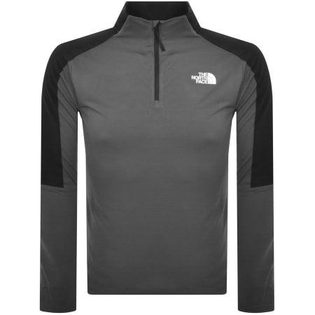 Product Image for The North Face Quarter Zip T Shirt Grey