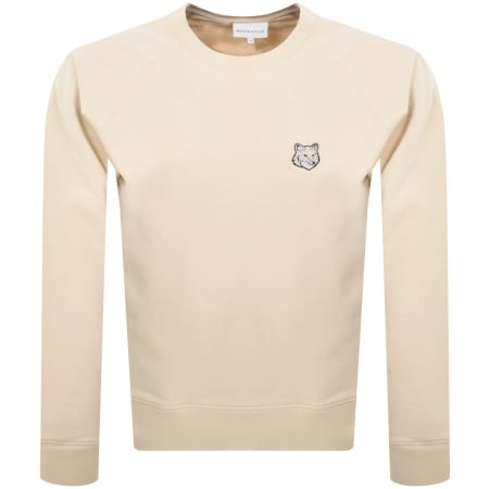 Recommended Product Image for Maison Kitsune Fox Head Sweatshirt Beige