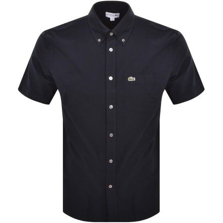 Product Image for Lacoste Check Short Sleeved Shirt Navy