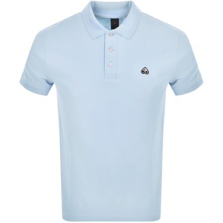 Product Image for Moose Knuckles Pique Polo T Shirt Blue