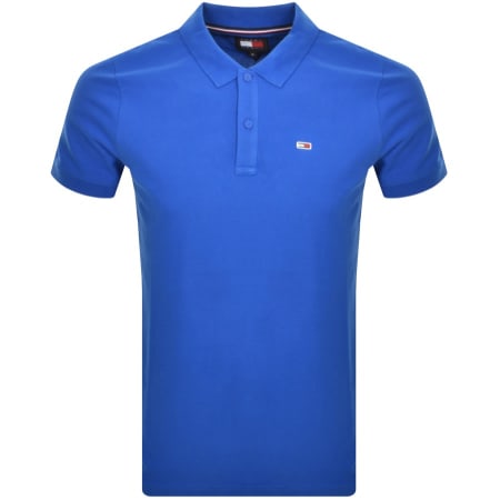 Product Image for Tommy Jeans Slim Placket Polo Shirt Blue