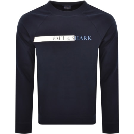 Product Image for Paul And Shark Logo Sweatshirt Navy