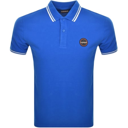 Product Image for Napapijri Macas Short Sleeve Polo T Shirt Blue