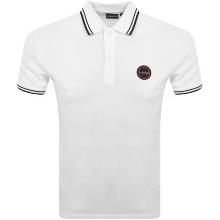 Product Image for Napapijri Macas Short Sleeve Polo T Shirt White